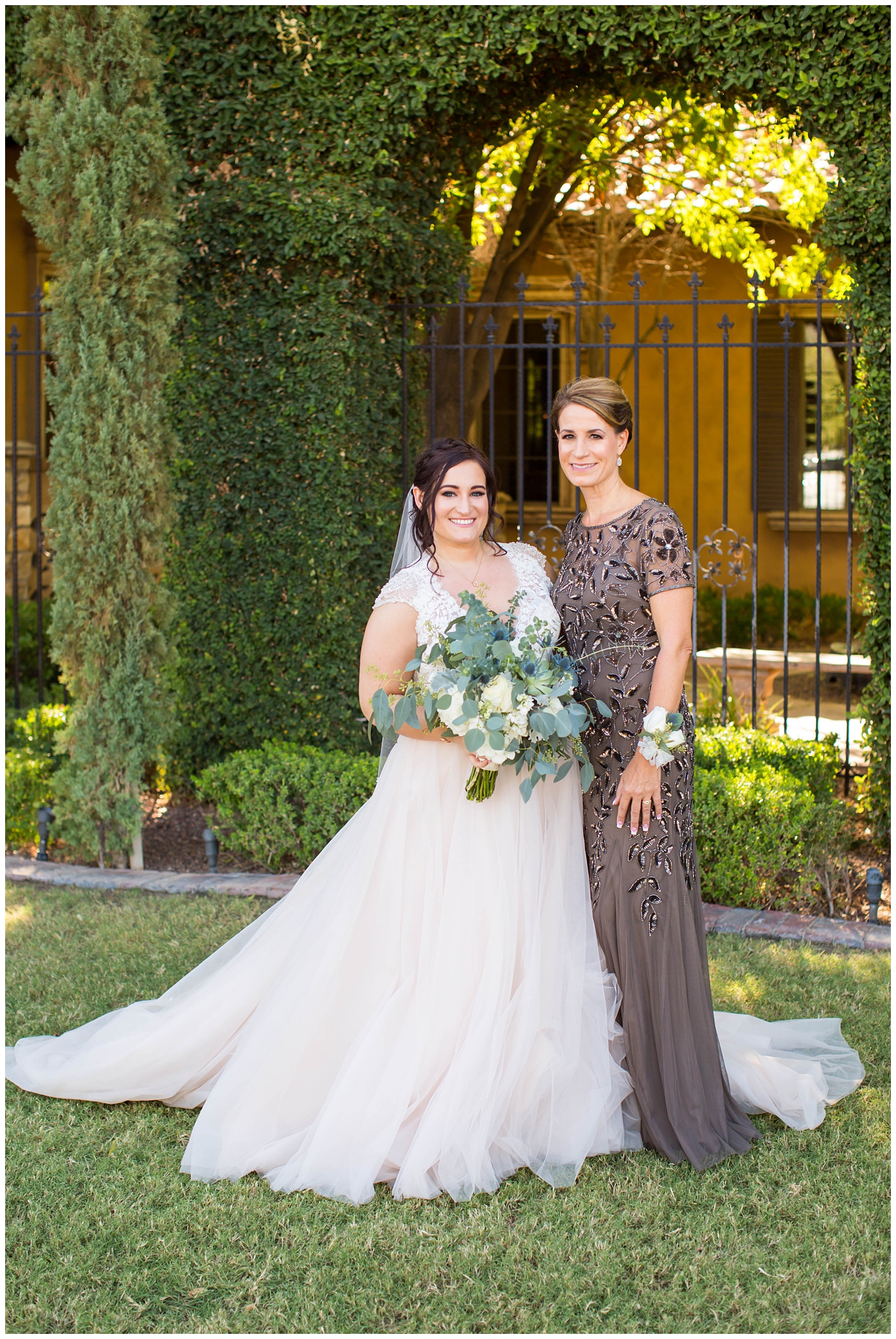 Bride with mother