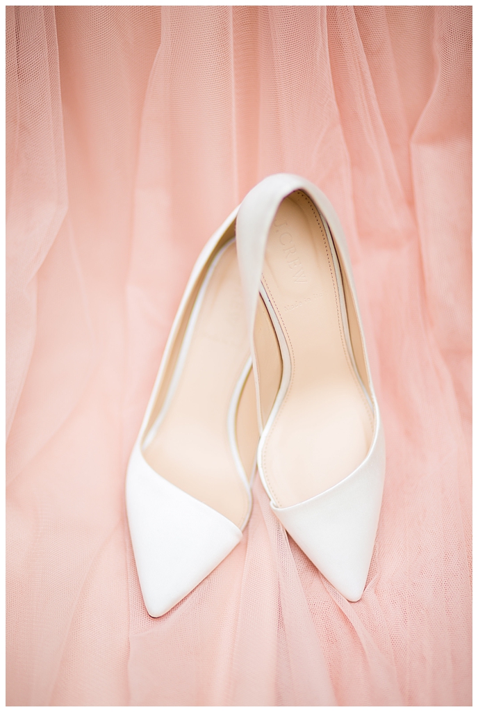 j crew white wedding shoes details